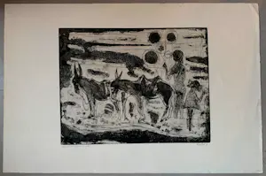 Ria Exel - Ets/aquatint - 1961 kopen? Bied vanaf 39!