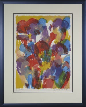 Jan Cremer - Zeefdruk, Tulips - Ingelijst (Groot) kopen? Bied vanaf 1!