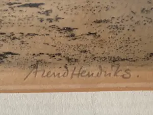 Arend Hendriks - Landschap met knotwilgen kopen? Bied vanaf 40!