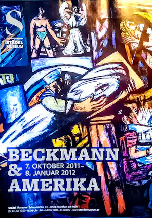 Max Beckmann - Plakat "Beckmann & Amerika" Städel Museum Frankfurt (2011-2012) Top Zustand kaufen? Bieten Sie von 25!