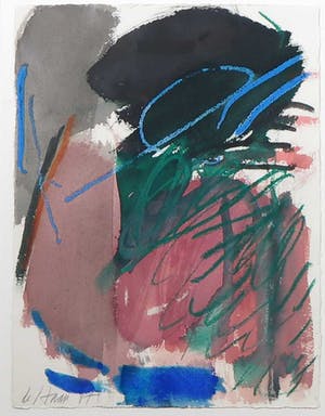 Jurjen de Haan - Gemengde techniek op papier, Zonder titel - Ingelijst kopen? Bied vanaf 60!