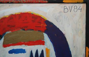 Bert Vredegoor - acrylverf op doek - abstracte compositie kopen? Bied vanaf 195!