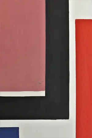 Adine Engelman - Geometrisch abstracte compositie. Monotype. kopen? Bied vanaf 85!