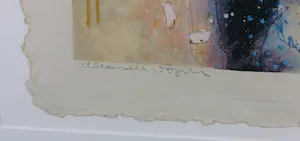 Alexander Vogels - Zeefdruk, Zonder titel - Ingelijst kopen? Bied vanaf 1!