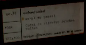 Michael Winkel - Acryl op board - Opdat de eilanden juichen zullen - 1984 (groot!) kopen? Bied vanaf 175!