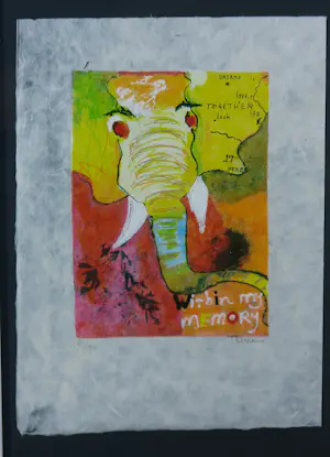 Sabine Tuchel - Serie van 4 zeefdrukken op geschept papier, Within my memory - Ingelijst kopen? Bied vanaf 100!