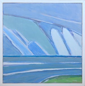 Paul Overhaus - Olieverf op doek, Wolken bij zee- Ingelijst kopen? Bied vanaf 80!