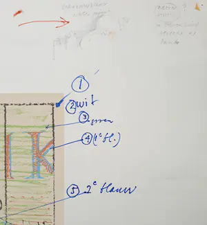 Co Westerik - Polikliniek, zeefdruk met persoonlijke aantekeningen (groot) kopen? Bied vanaf 250!