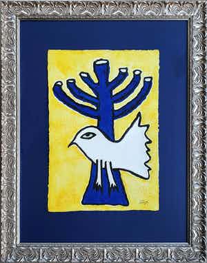 Corneille - Aquagravure: 'L’Oiseau de la Liberté' - Nieuw ingelijst verkocht voor € 720!