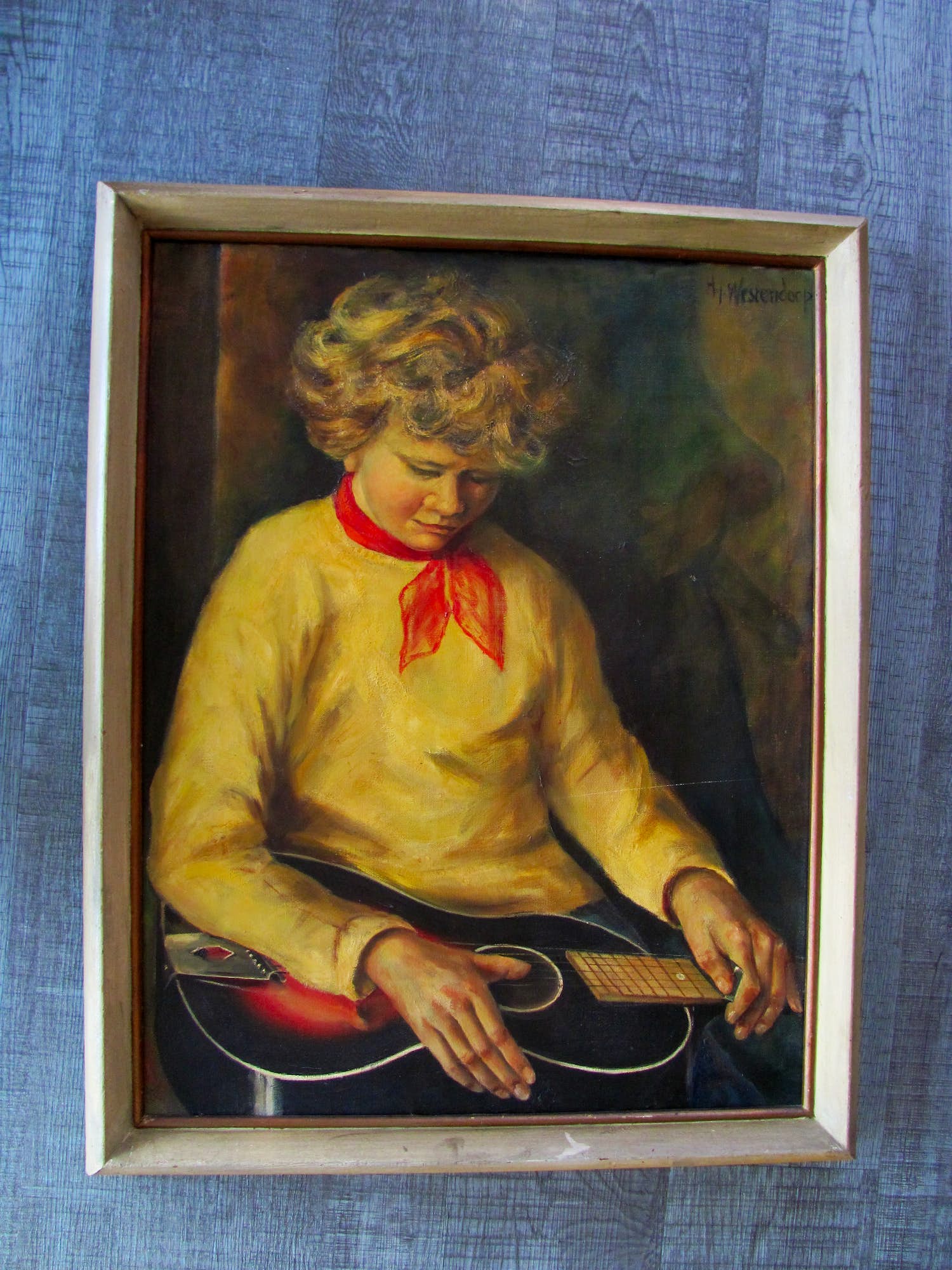 Hendrik Jacobus Westendorp - meisje met gitaar verkocht voor € 55!