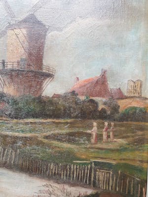 Niet of onleesbaar gesigneerd - Landschap aan het water kopen? Bied vanaf 1!