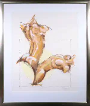 Kees Verkade - Zeefdruk, L'Extase - Ingelijst (Zeer groot) verkauft für € 250!