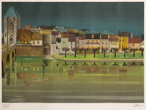 Jean-Luc Lecoindre - Litho, Portail - Ingelijst kopen? Bied vanaf 20!