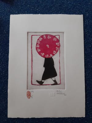 Pieter van der Westhuizen - Vrouw met parasol kopen? Bied vanaf 85!