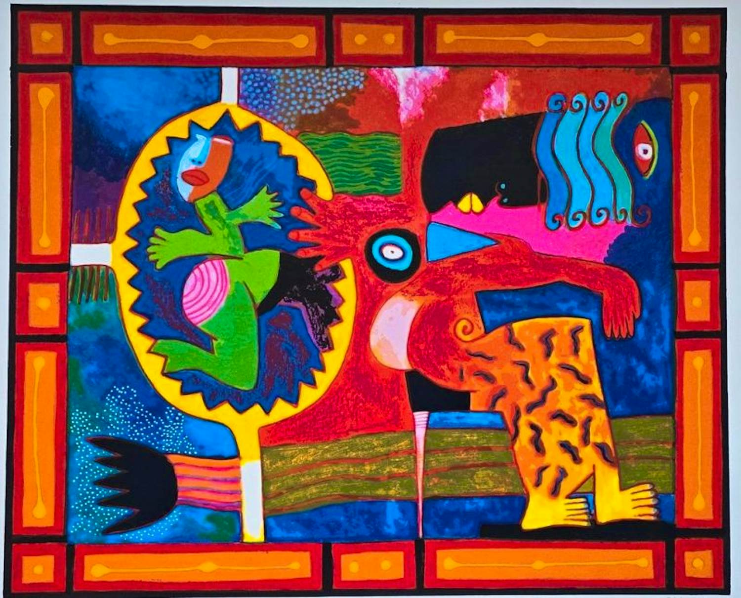 Clemens Briels - Kleurenzeefdruk EL TENTADOR ZEER GROOT!!!! kopen? Bied vanaf 165!