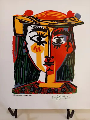 Pablo Picasso - Tegel 'Buste de Femme au Chapeau' kopen? Bied vanaf 49!