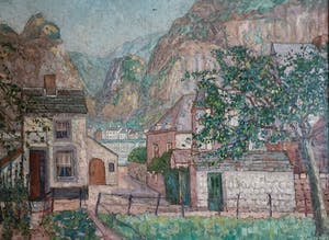 Jacobus Doeser - Z.T. Frans berglandschap -groot- kopen? Bied vanaf 1!