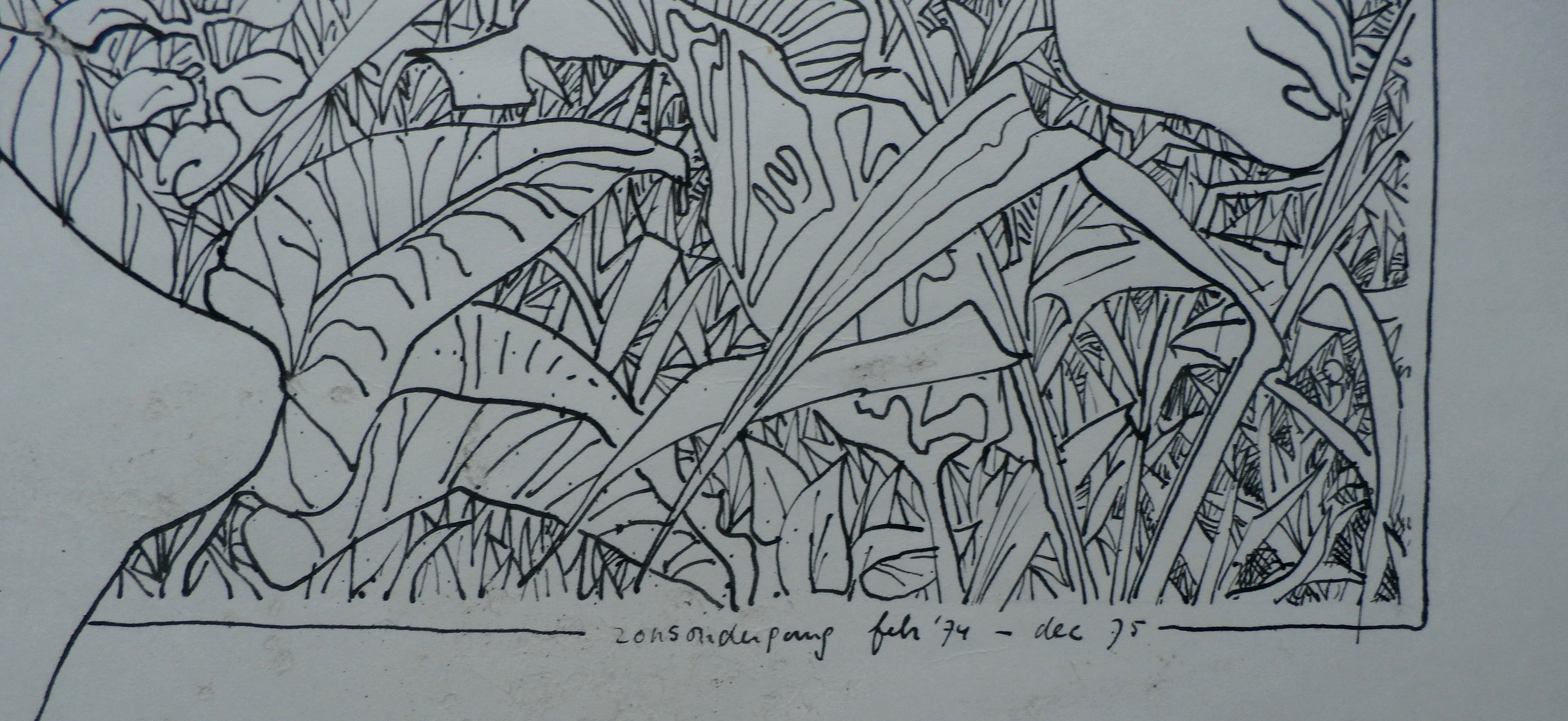 Frits Lindeman - Pen Tekening: Zonsopgang - 1974/1975 kopen? Bied vanaf 75!