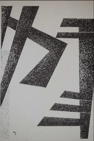 Toon Kelder - Litho - Abstract - 1965 kopen? Bied vanaf 40!