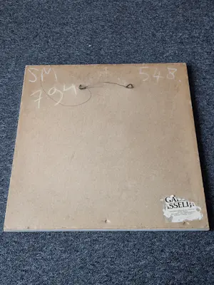 Henri Plaat - Fraaie gelaagde gemengde techniek Collage - zonder titel - netjes ingelijst kopen? Bied vanaf 70!