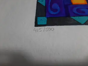 Clemens Briels - Zeefdruk op geschept papier, Mujer pelo azul kopen? Bied vanaf 40!