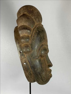 Baule - African Rare & Old Tribal Used Baule mask - Iv. Coast. kopen? Bied vanaf 65!
