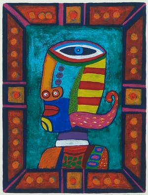 Clemens Briels - Zeefdruk, A window. There must be something behind it III - Ingelijst kopen? Bied vanaf 50!