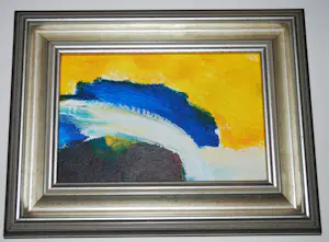 Frea Lenger - 3 abstracte kleine schilderijen (2x onbekend) kopen? Bied vanaf 75!