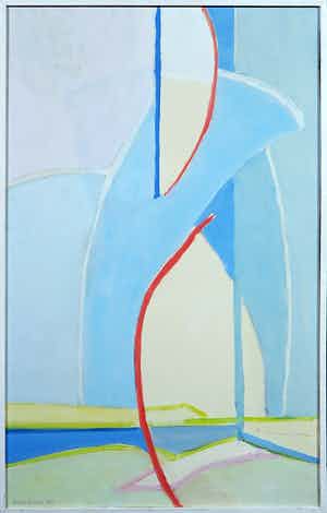 Paul Overhaus - Acryl op board, Dijk - Ingelijst verkocht voor € 50!