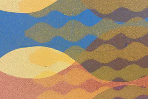 John Piket - Acryl op board, Sporen - Ingelijst (Groot) kopen? Bied vanaf 1!