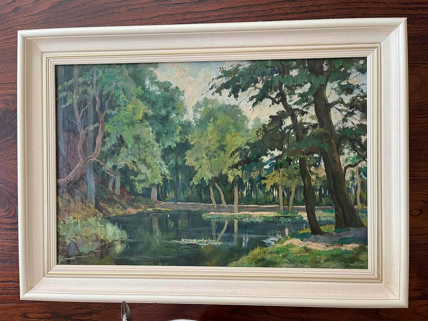Barend Ferwerda - Landschap met meertje kopen? Bied vanaf 350!