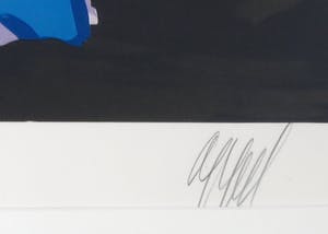 Karel Appel - Zeefdruk, Uit de 'Stripes' serie - Ingelijst kopen? Bied vanaf 350!