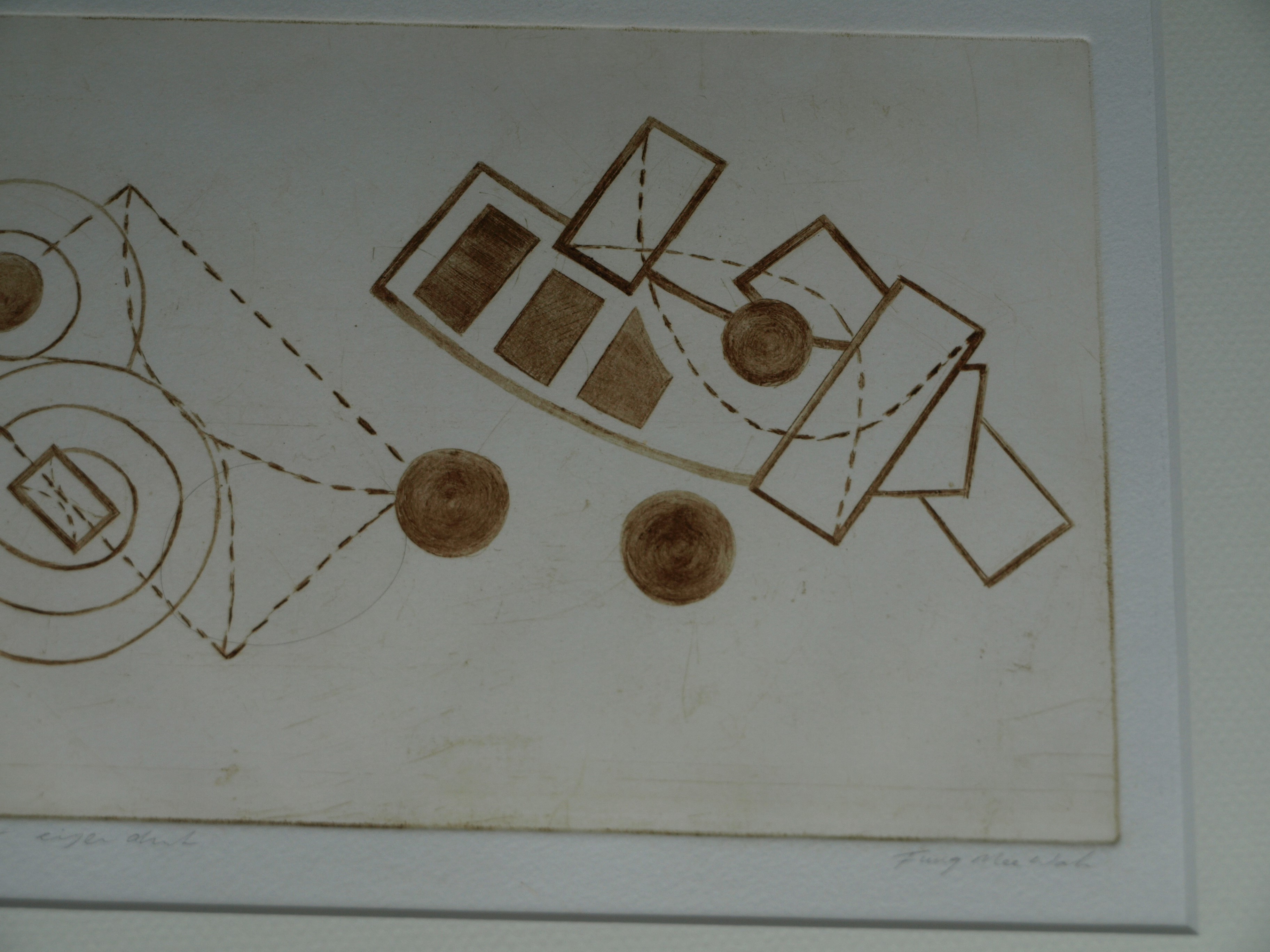 Niet of onleesbaar gesigneerd - Ets , Zonder titel – ingelijst  kopen? Bied vanaf 1!