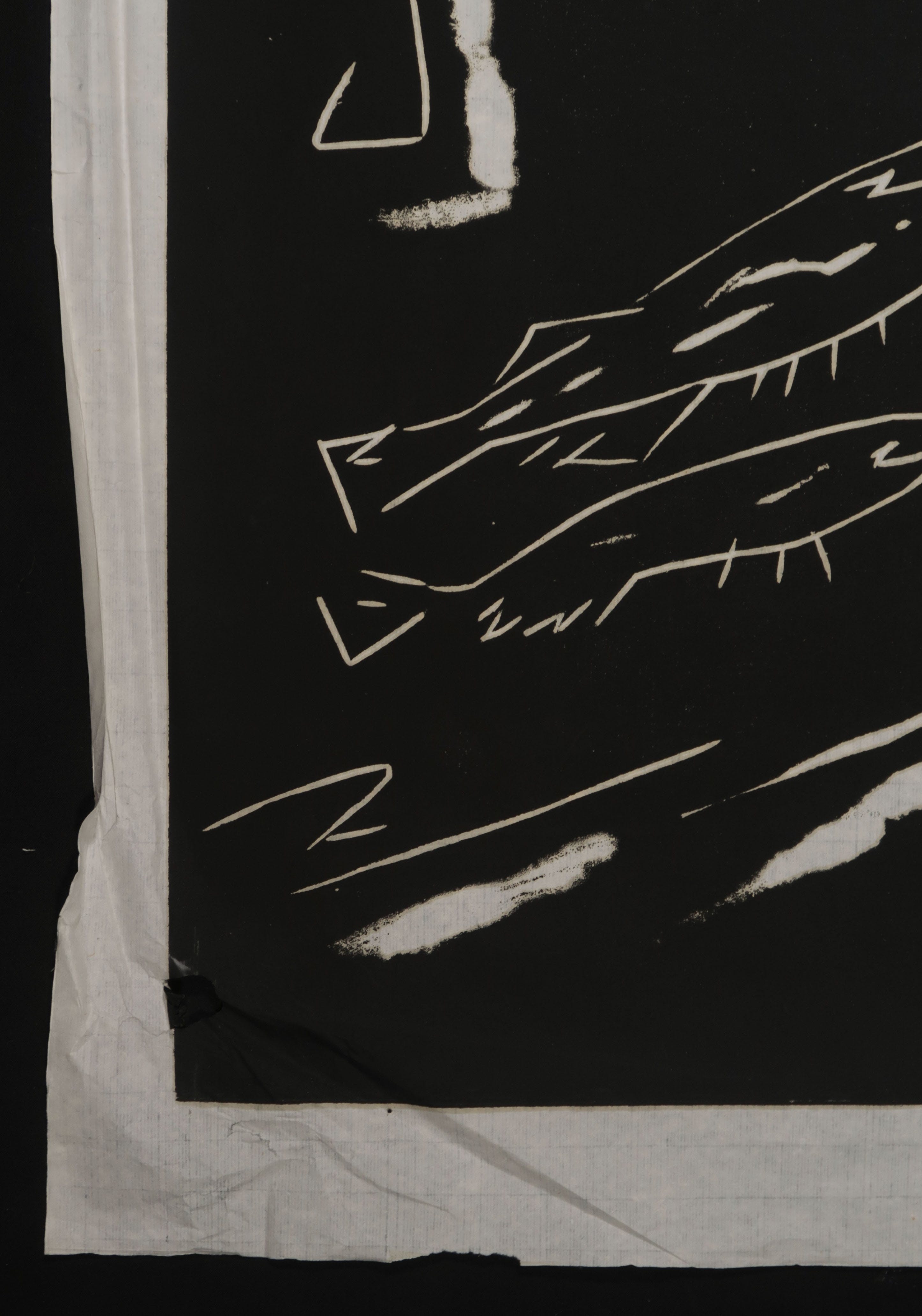 Joan Gijsbers - Lino op Japans papier, Vissen (Groot) kopen? Bied vanaf 1!