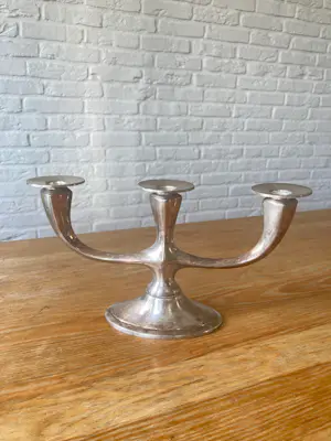 WMF - WMF Art Deco Kandelaar - gemerkt , jaren 30s-40s, Verzilverd kopen? Bied vanaf 55!