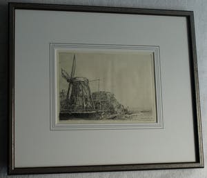Theo Beerendonk - Rembrandt Harmensz van Rijn – ets, De Molen - De Omval - 1641 kopen? Bied vanaf 100!