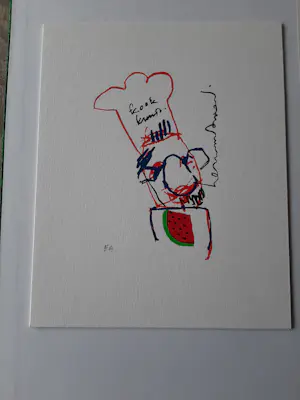 Herman Brood - Zeefdruk, Kook kunst kopen? Bied vanaf 60!