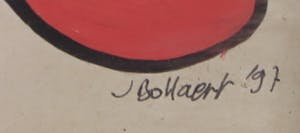 Jan Bollaert - Gemengde techniek op papier, Mickey & Minnie dancing - Ingelijst kopen? Bied vanaf 50!