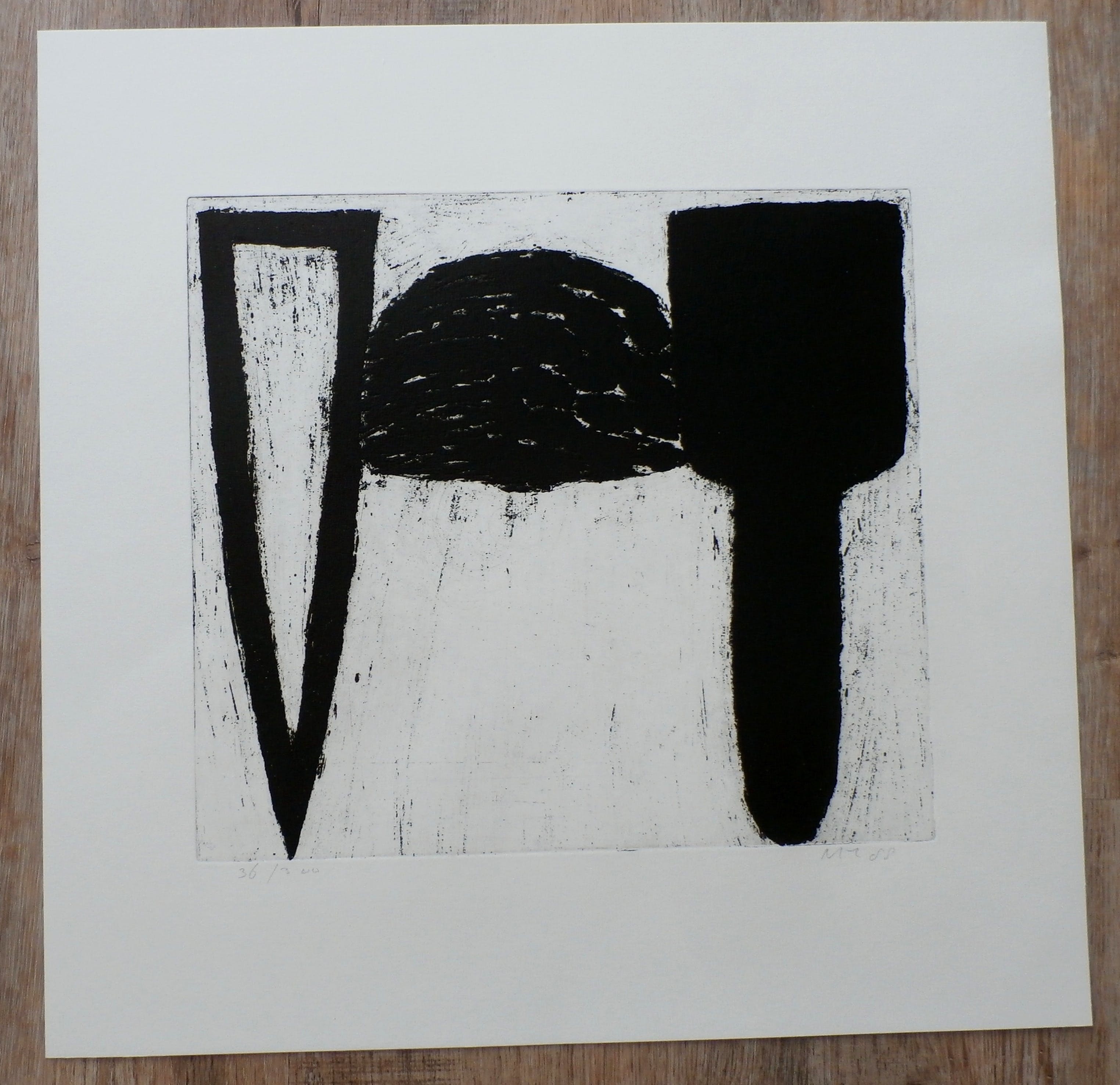 Michel Hoogervorst - abstracte voorstelling - 1988 kopen? Bied vanaf 1!