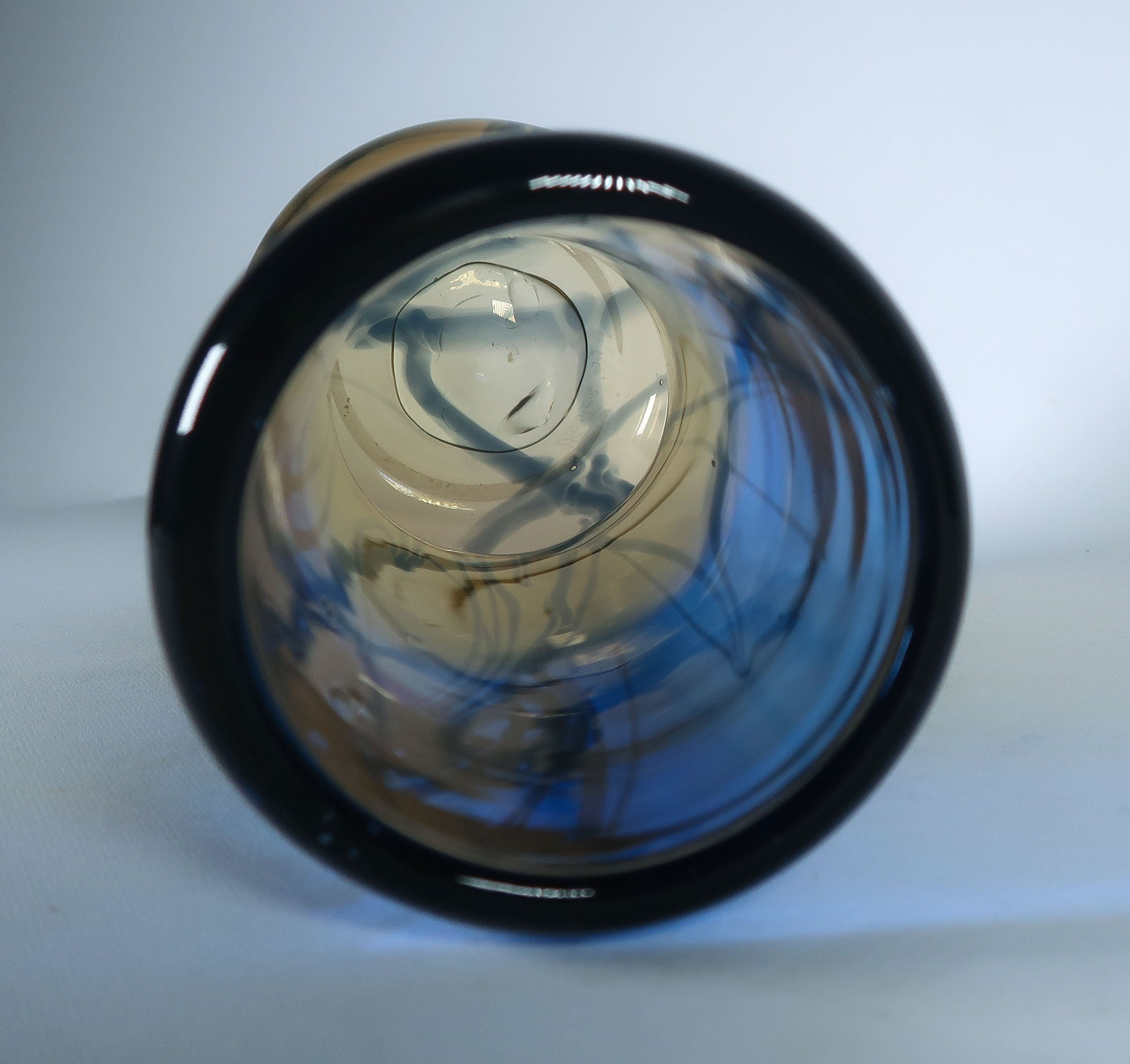 Lia Koster - Glas, Vaas ''Blue Sky'' kopen? Bied vanaf 80!