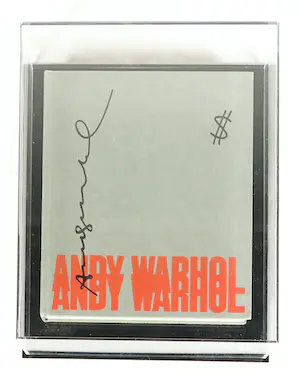 Andy Warhol - Handgesigneerde uitgave van 'Andy Warhol' (met plexiglas case) kopen? Bied vanaf 1!