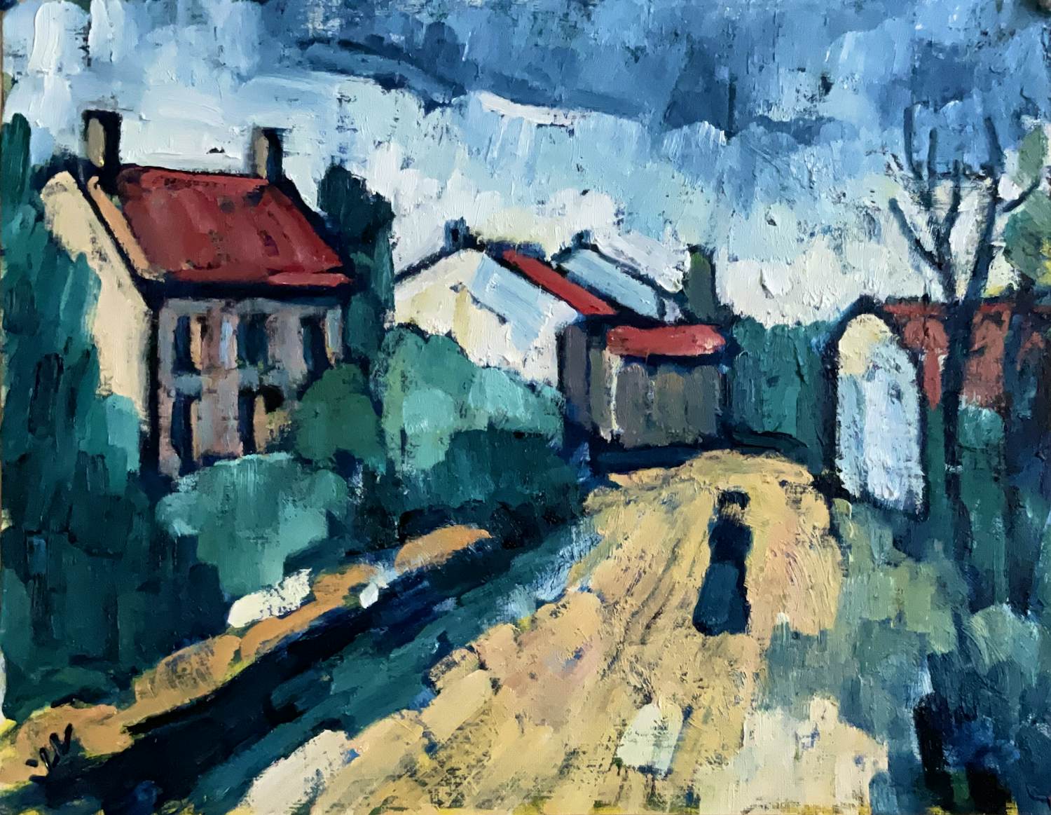 Jan Willem Versteeg - Paysage verkocht voor € 10!