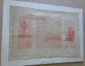 Jan Montyn - FIGURATIEVE ABSTRACTIE / KLEURETS / 41x57cm / SIG / 1984 kopen? Bied vanaf 10!