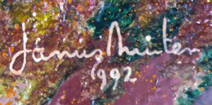 Janus Nuiten - Olieverf op doek, Twee landschappen kopen? Bied vanaf 100!