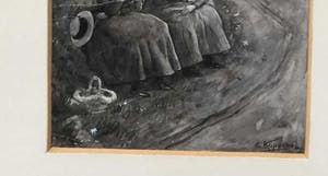 Cornelis Koppenol - c4377-5, dames wachten op de koets kopen? Bied vanaf 100!