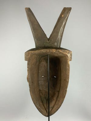 Igbo - 200380 - Tribal Used African IGBO Mask - Nigeria. kopen? Bied vanaf 45!