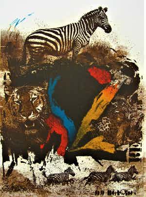 Simon Koene - Zebra (groot) verkocht voor € 45!