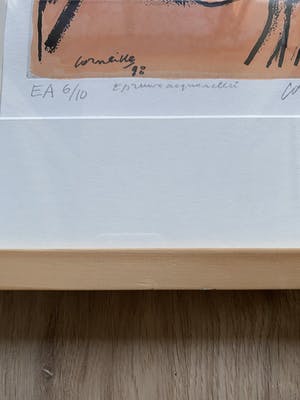 Corneille - Vrouw met kat, ets/aquarel kopen? Bied vanaf 275!