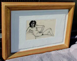 Corneille - Ingelijste gemengde techniek: Mereim - 1999 (mooie lijst!) kopen? Bied vanaf 1500!