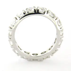 18k gouden eternity ring met briljant geslepen diamant tot. 3.50ct – F/G – VS/SI kopen? Bied vanaf 4600!